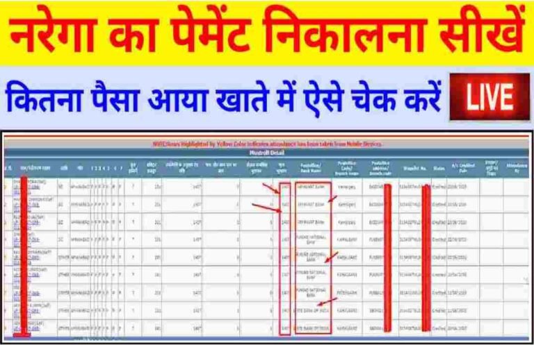 Nrega Ka Paisa Online Kaise Check Kare 2024