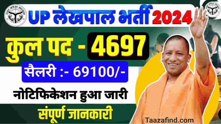 UP Lekhpal Bharti Notification 2024